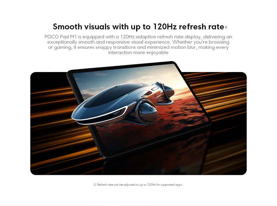 POCO Pad M1 Versione Globale, Display Cristallino 12.1" 2.5K 120Hz, Snapdragon 7s Gen 4 Octa-core, Batteria 12000mAh, Tablet