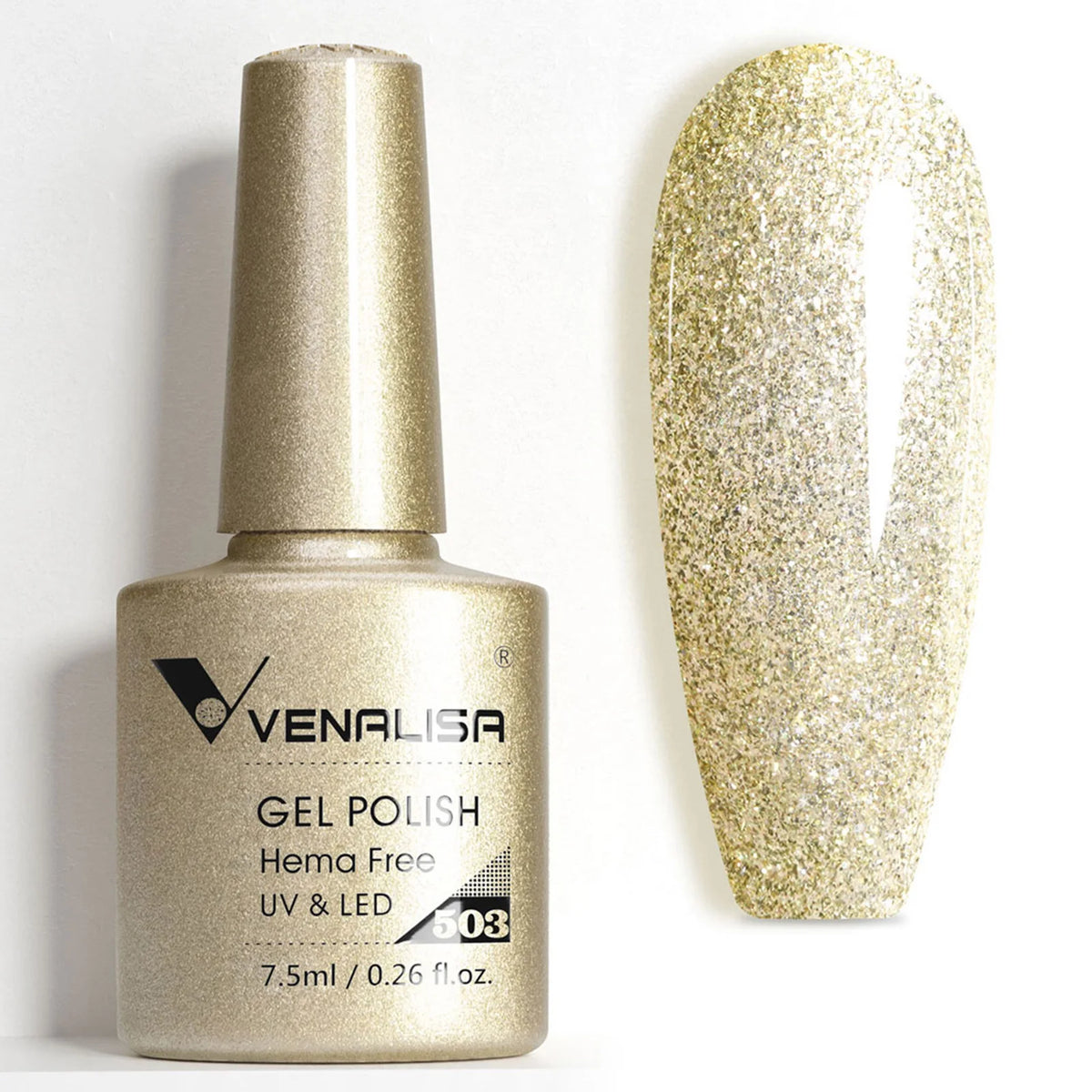 VENALISA Smalto gel per unghie da 7,5 ml Sparkle Glitter Diamante Brillante Colori estivi Semi permanente Soak off Vernice gel per unghie UV LED