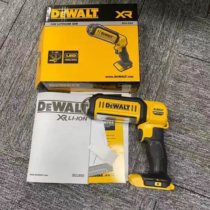 DEWALT DCL050 18V/20V XR Lampada da Lavoro Portatile a LED al Litio Senza Fili 1000 Lumen per Riparazioni Auto