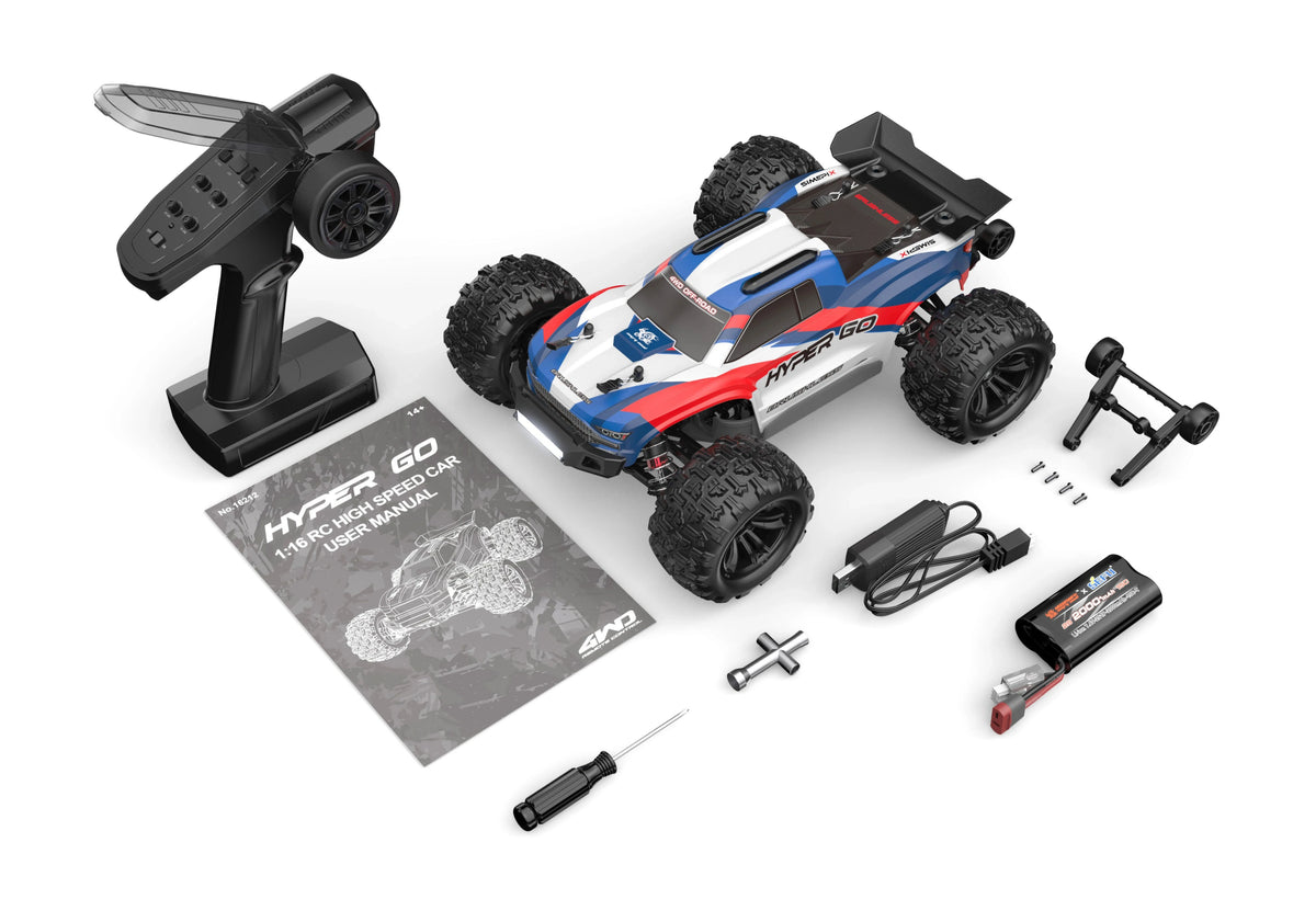 Nuova Auto RC Hyper Go MJX 1/16 16212 16213 16218, Monster Truck Brushless da Arrampicata e Corsa 4WD Fuoristrada ad Alta Velocità con Telecomando