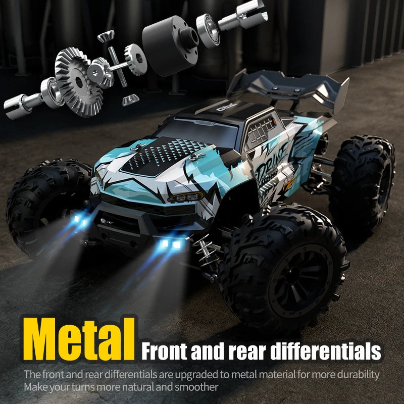 ZWN 1:16 70KM/H o 50KM/H Auto RC 4WD con LED, Auto Telecomandate ad Alta Velocità, Monster Truck da Drift per Bambini Vs Wltoys 144001 Giocattoli