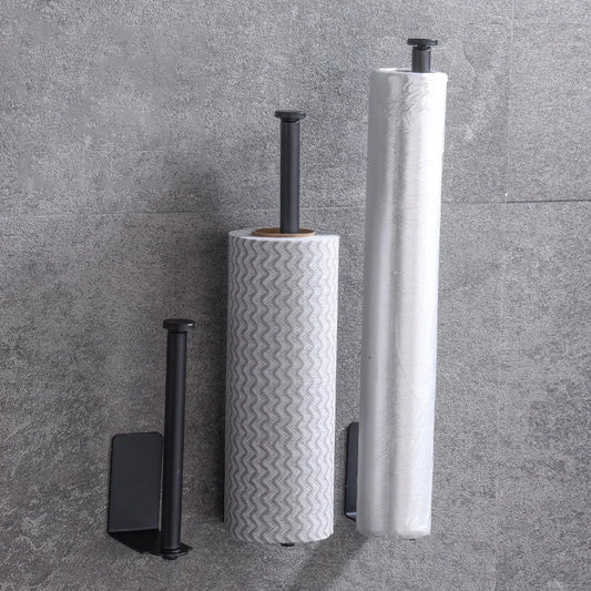 Porta Asciugamani da Cucina in Acciaio Inox, Organizzatore Sottolavello, Portarotoli Allungabile, Accessori per Lavello SNJ007