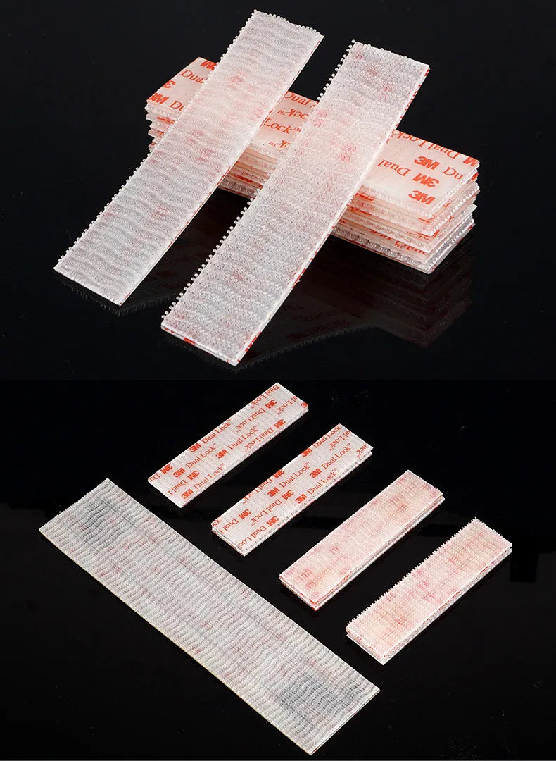 Nastri 3M Sj3560 con Fibbia a Testa di Fungo e Doppia Chiusura, Chiusura a Strappo Trasparente Multifunzionale, Forte Adesione, Senza Cuciture 5/10 Pezzi