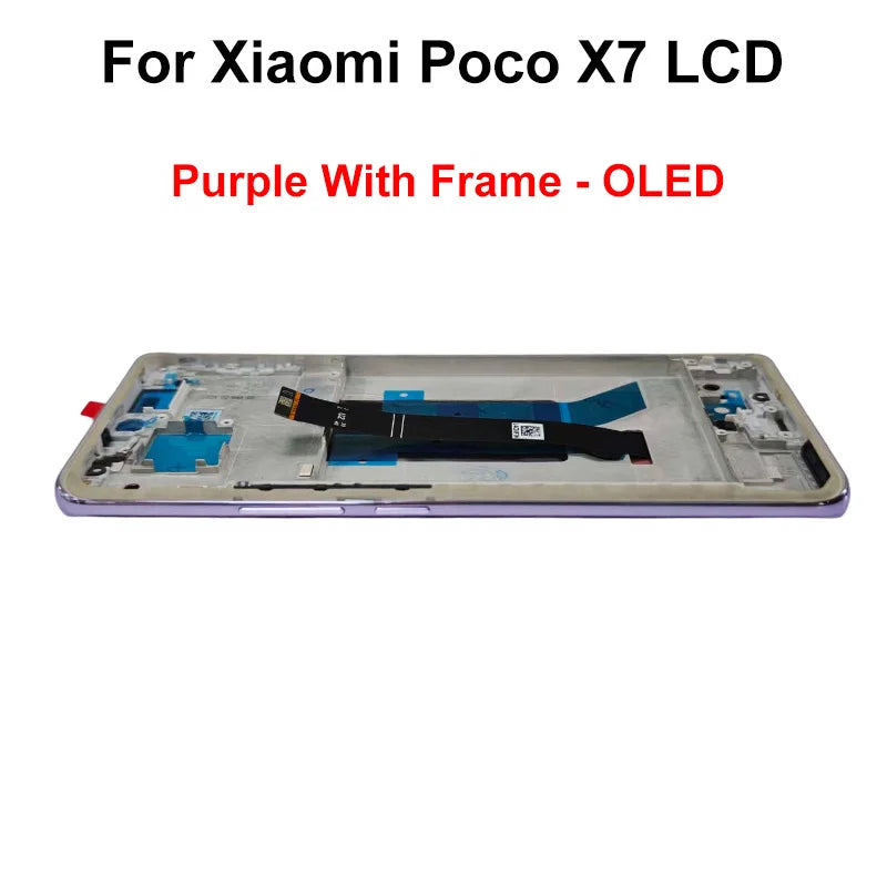 Display OLED da 6,67" per Xiaomi Poco X7 LCD 24095PCADG, display touch digitizer per Poco X7 Pro, schermo 2412DPC0AG, parti di assemblaggio