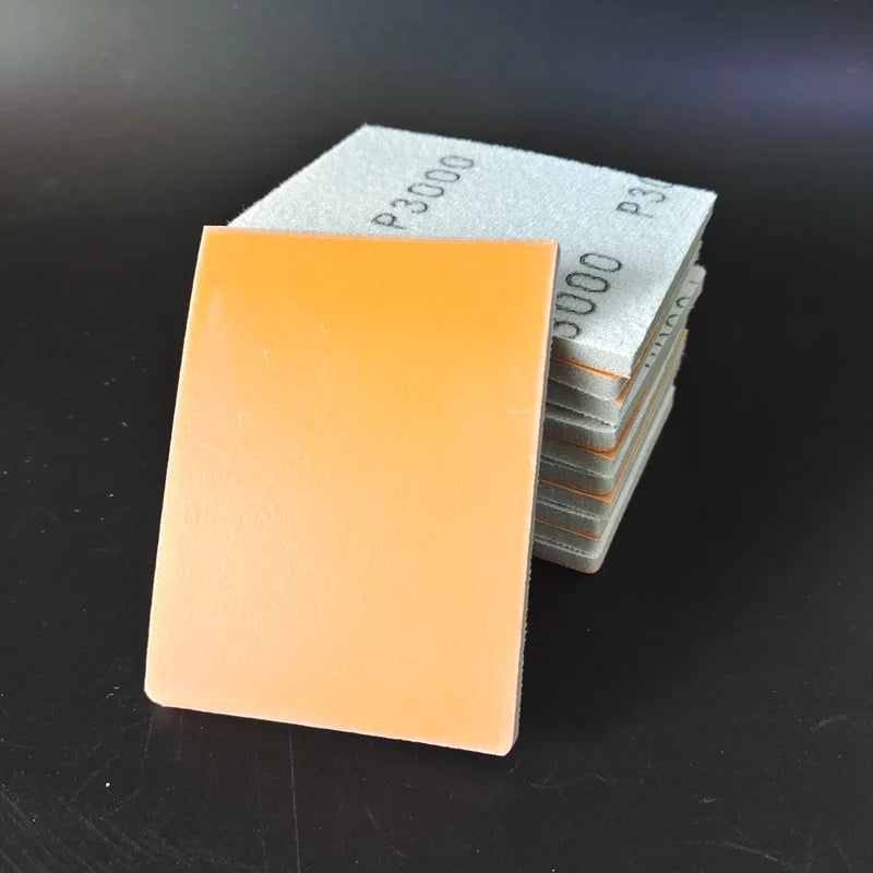 Set di carta vetrata in spugna 75x100mm, grana 400-3000, tamponi per lucidatura a umido/secco, abrasivo per rifinitura dei metalli automobilistici per superfici lisce