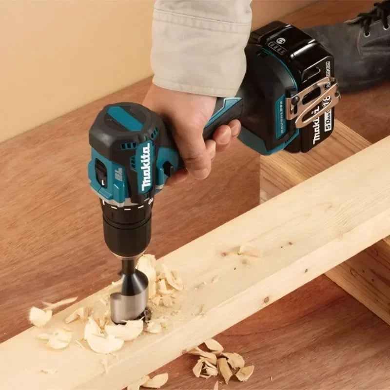 Per trapano avvitatore a batteria Makita DDF487, utensile elettrico compatto e senza spazzole, trapano ad alta coppia per lavori di falegnameria fai-da-te e uso professionale.