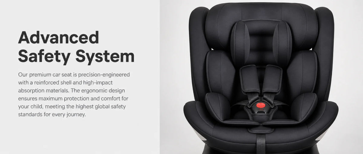 Seggiolino Auto per Bambini ISOFIX 360 ° Seggiolino di sicurezza per bambini orientabile in avanti e all'indietro, approvato ECE R129 i-Size, per bambini da 0 a 12 anni.