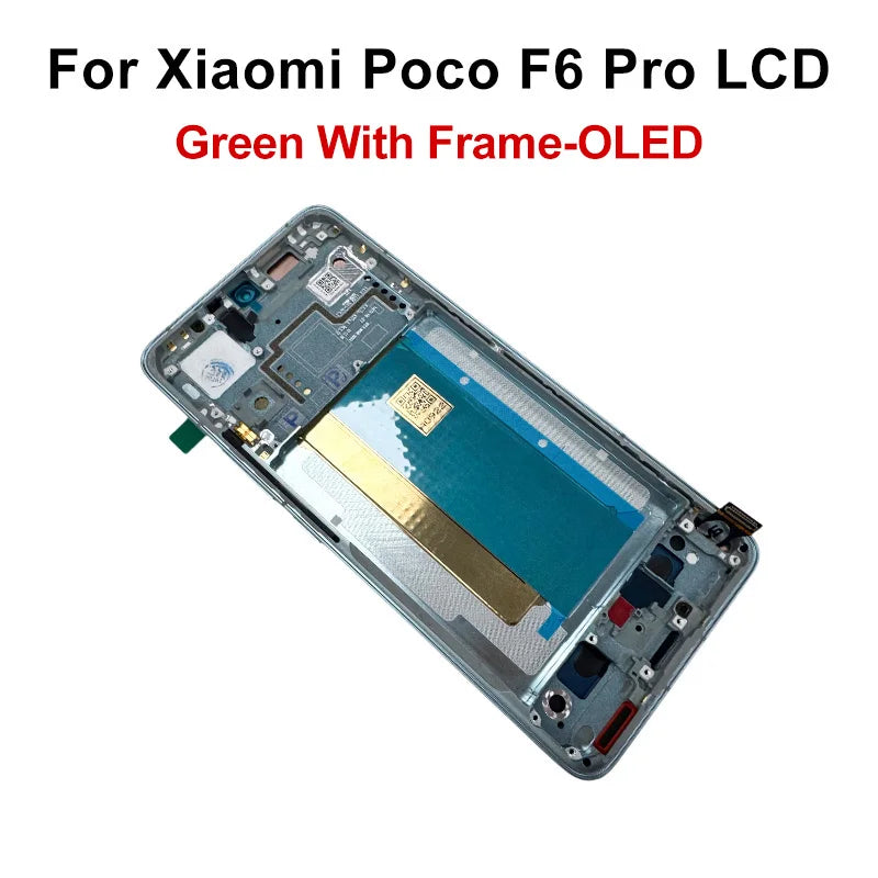 Display OLED da 6,67" per Xiaomi Poco F6 LCD 24069PC21G, schermo touch e digitalizzatore per Poco F6 Pro LCD 23113RKC6G, ricambi di ricambio