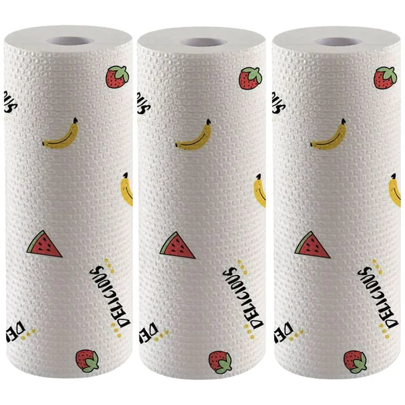 500/50pcs Cucina Riutilizzabile Stracci Usa E Getta Panni di Pulizia Non Tessuti Lavaggio Strofinacci Straccio Asciugamani di Stoffa Pad Antiaderente