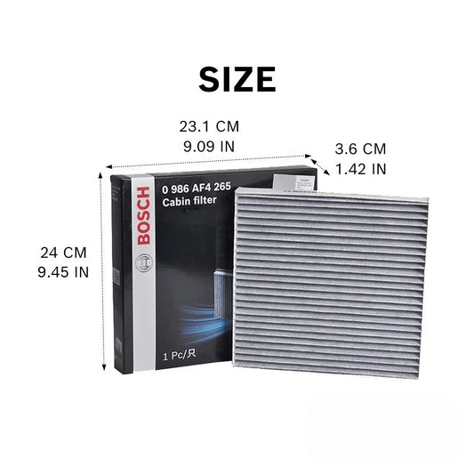 Filtro abitacolo attivo Bosch AF4265 per Honda CR-V III IV, Civic VIII Hatchback/IX Hatchback, Accord VIII Saloon【OE:8100407XKY00A】