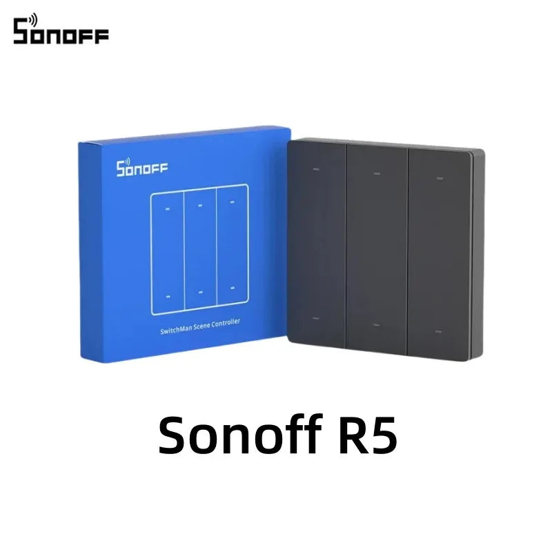 Sonoff MINI R4 Sonoff R5 Sonoff 4CH Pro R3 4CH R3 S-mate WiFi Smart Switch Switchman M5 Sonoff NINIR4 tramite EWeLink Google