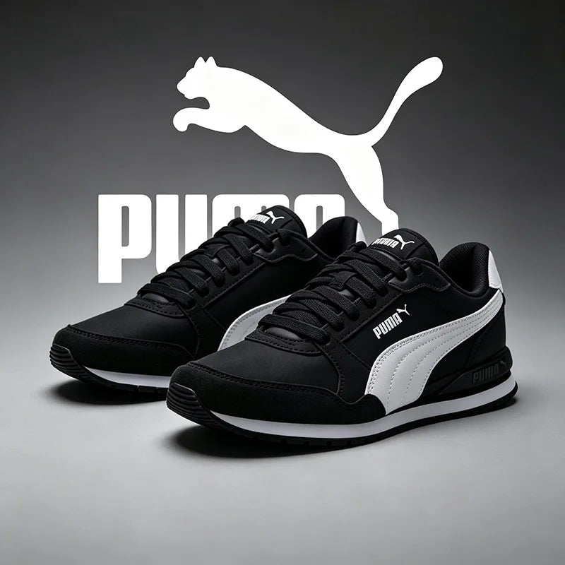 Scarpe sportive Puma da uomo e da donna, scarpe da allenamento nere, scarpe casual in rete 384857-01