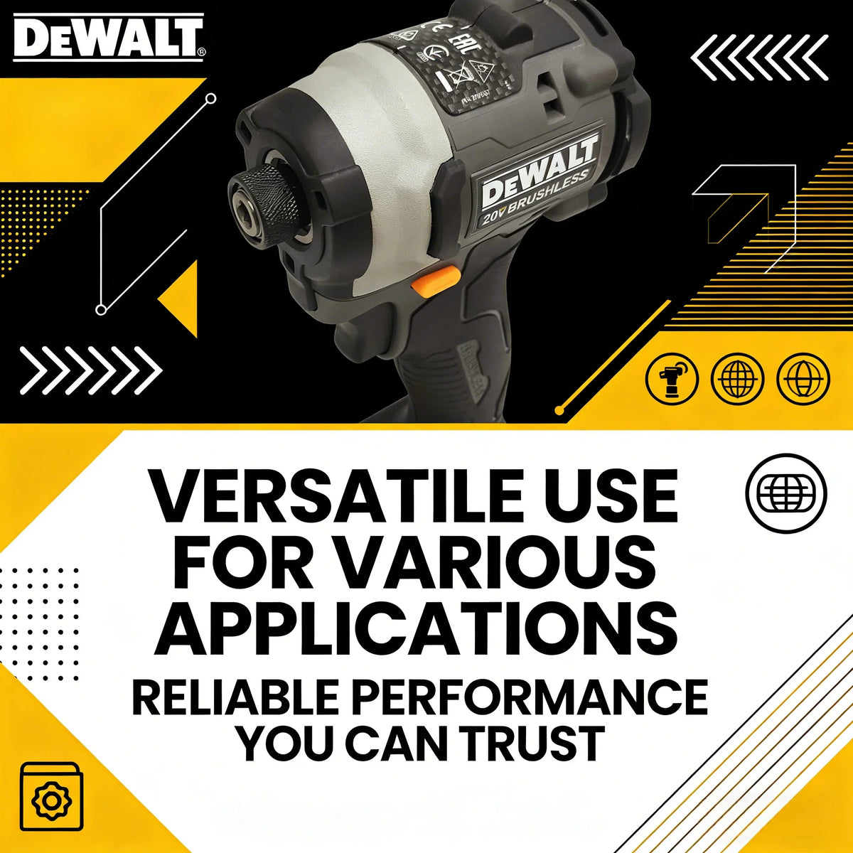 Avvitatore a Impulsi Brushless DeWalt DCF85M: Cacciavite Elettrico Multifunzione e Trapano per Falegnameria a Velocità Variabile