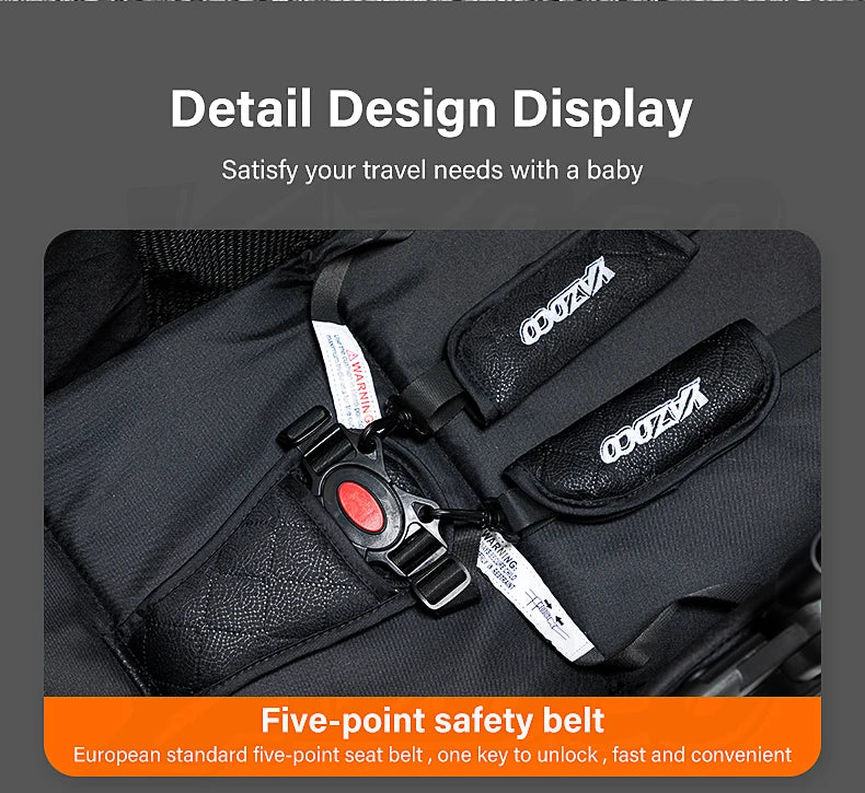 Passeggino 3 in 1 Passeggino multifunzionale Facile da viaggio pieghevole Seggiolino di sicurezza per carrozzina portatile Standard UE Spedizione gratuita