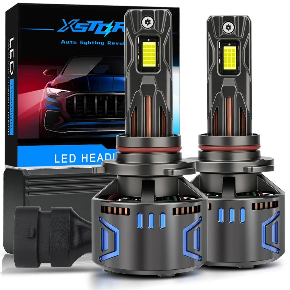 XSTORM H7 Lampadine LED per Fari H1 H4 H11 9005 9006 9012 Luci LED Canbus 80000LM 400W Fari Auto con Ventola Turbo 6000K