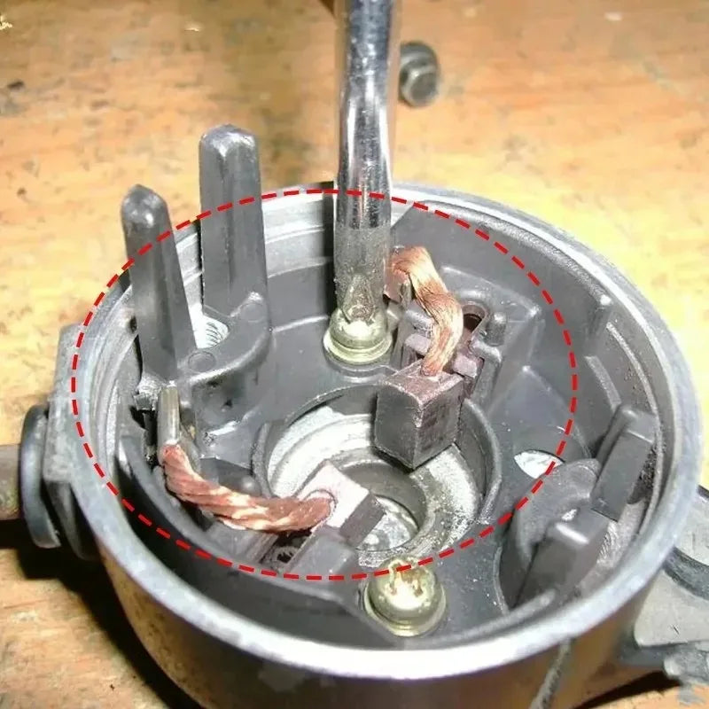 Kit di Sostituzione Spazzole di Carbone per Motore Elettrico, Riparazione Spazzole di Carbone per Utensili Elettrici come Motoseghe, Macchine da Taglio, Martelli e Smerigliatrici Angolari