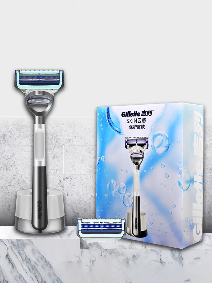 Rasoio da barba Gillette SkinGuard da uomo con pelle sensibile Rasoio da barba delicato ed efficiente