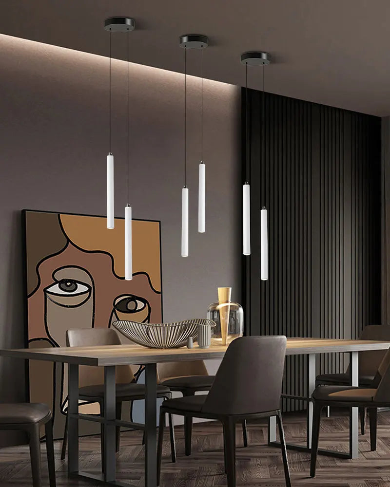 Lampade a Sospensione LED Moderne, Illuminazione per Isola Cucina, Luci Regolabili in Altezza, Lampadari per Camera da Letto e Soggiorno