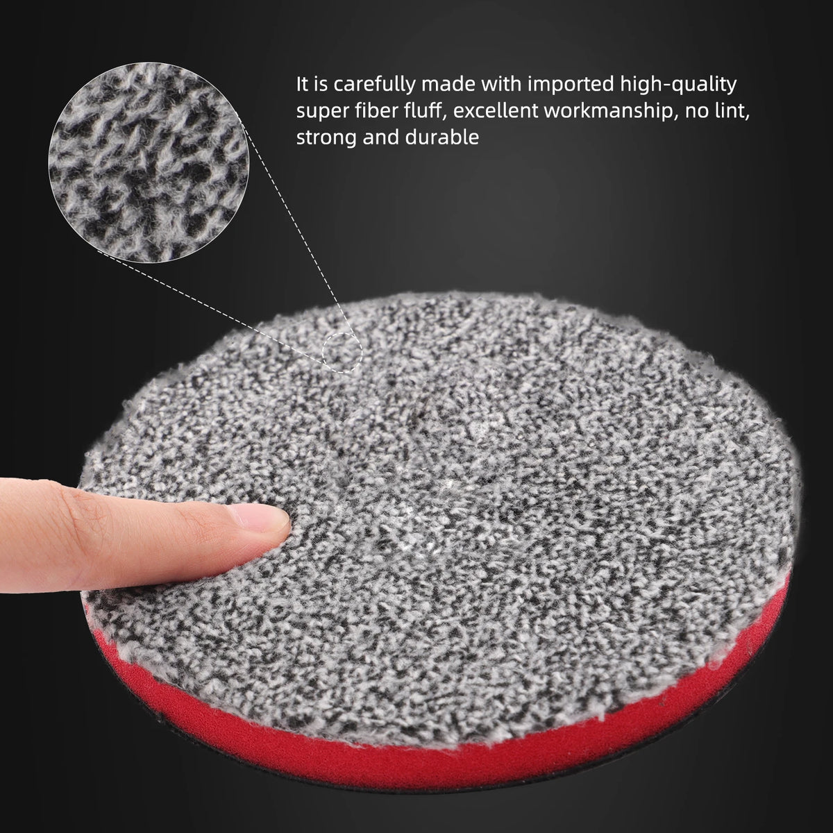 SPTA1PC 1"(25mm) 2"(50mm) 3"(80mm) 5"(125mm) 6"(150mm) Cuscinetti da taglio in microfibra per ceratura Lucidatura Rimozione del vortice dei graffi