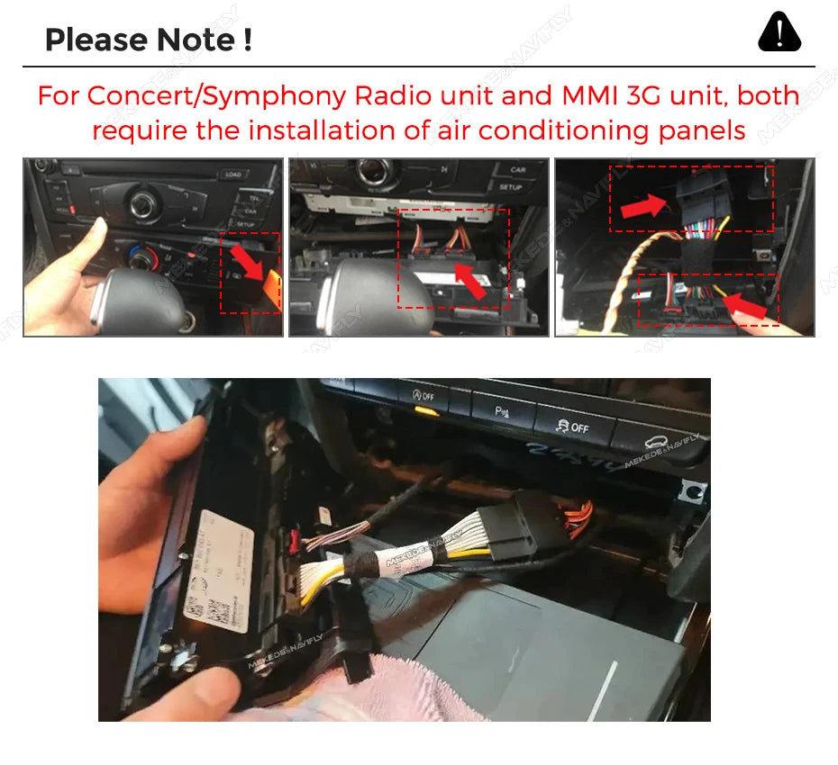 MEKEDE 8.8 "CarPlay Auto Android 14 Autoradio Radio Per Audi Q5 2010-2017 8 Core BT di Navigazione GPS DSP WIFI Lettori Multimediale