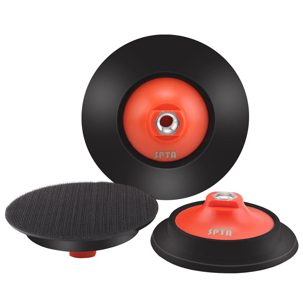 SPTA 5 "125mm 6" 150mm M14 5/8-16 Filettatura Piastra di Supporto Gancio Anello Auto Lucidatura Tampone di Lucidatura Disco Professionale per Lucidatore Rotante