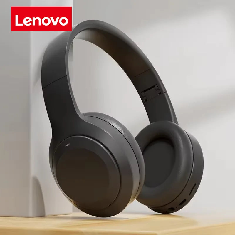Auricolari Bluetooth wireless Lenovo Cuffie wireless pieghevoli per computer Cuffie da gioco con audio stereo Android e iOS