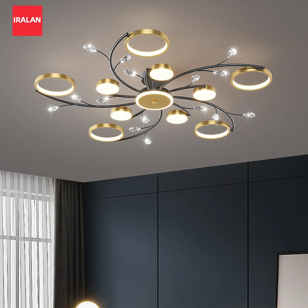 Plafoniera moderna e lussuosa per interni, lampadario a sospensione a LED, lampade da soffitto per soggiorno, camera da letto, cucina, apparecchi di illuminazione