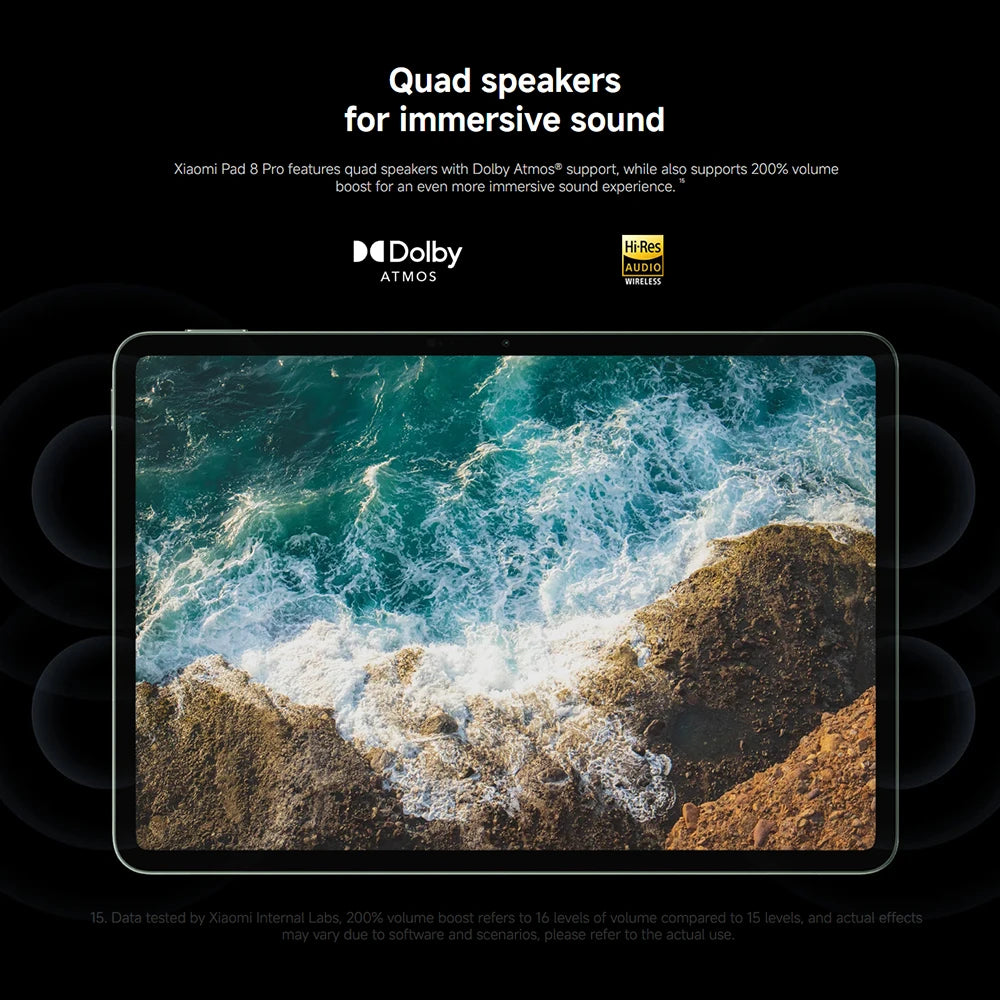 Xiaomi Pad 8 Pro Versione Globale, Tablet con display da 11.2 pollici 3.2K 144Hz, processore Snapdragon 8-core ® Mi Pad 8 Elite con fotocamera posteriore da 50MP e batteria da 9200mAh