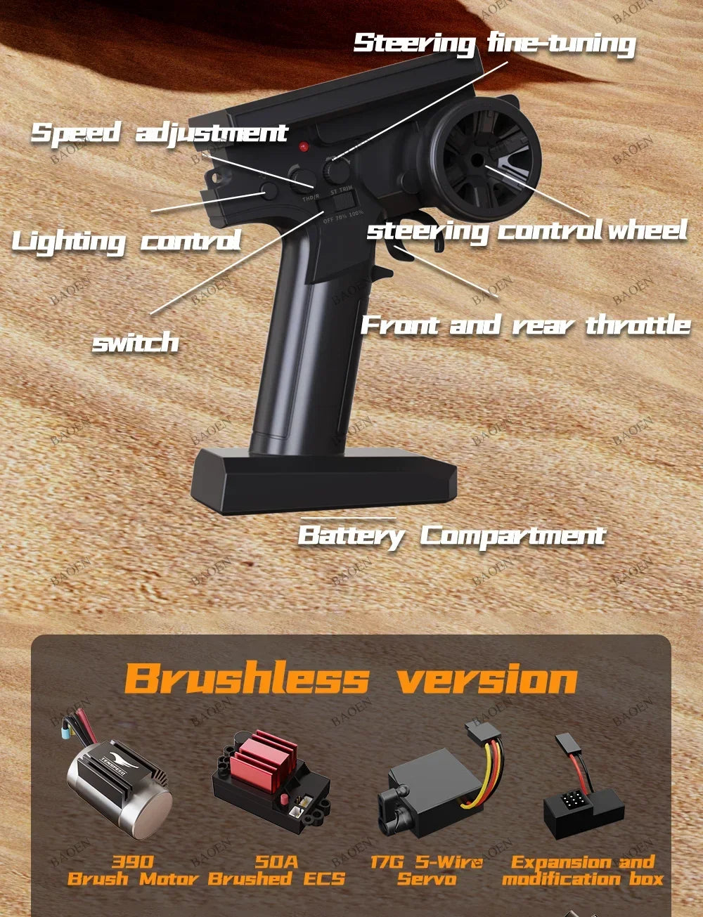 SCY9522PRO Auto RC ad alta velocità 85 km/h, brushless, 4WD, da fuoristrada e drift, telecomandata, 1:16, auto da corsa professionale SCY9522 50 km/h