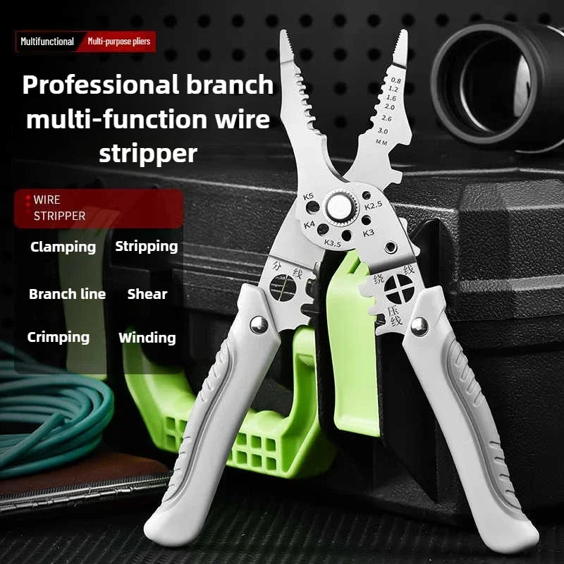 Pinze per elettricisti professionali, spelafili multifunzione e strumento di crimpatura per cablaggio elettrico, elettricista indispensabile