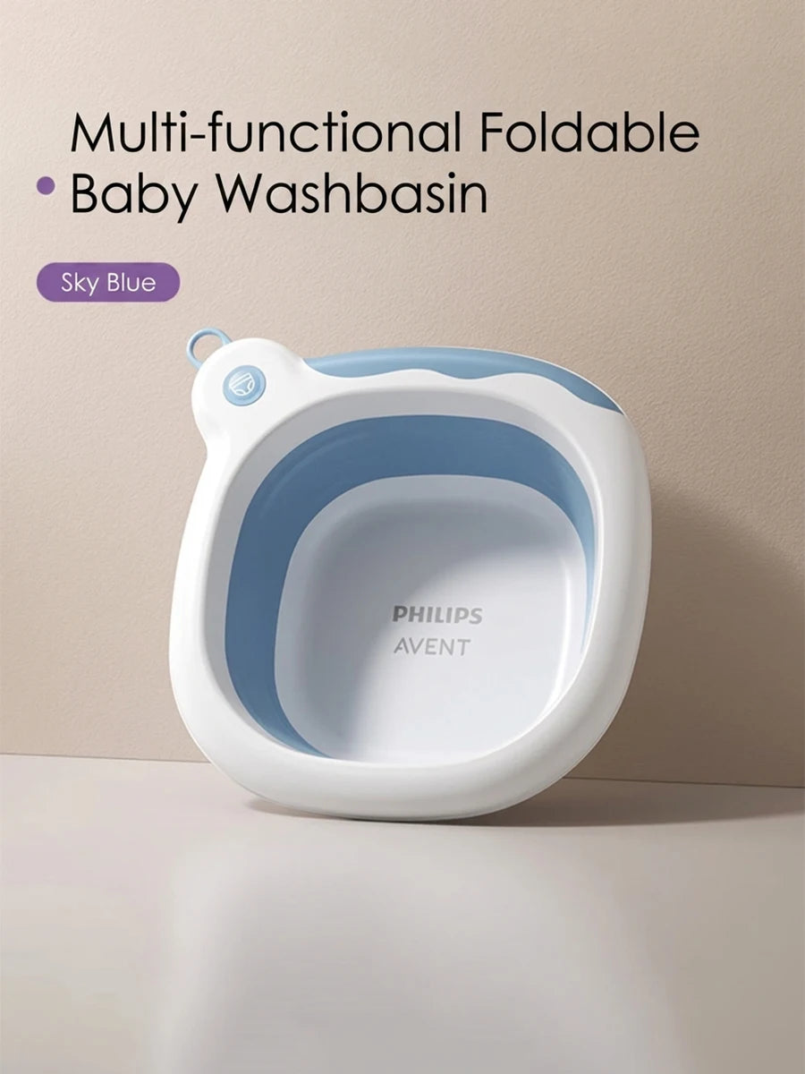 Philips Avent Vaschetta Pieghevole Antibatterica per il Bagnetto del Bambino 4,5L Vaschetta Portatile Resistente alle Cadute per il Bagnetto dei Neonati
