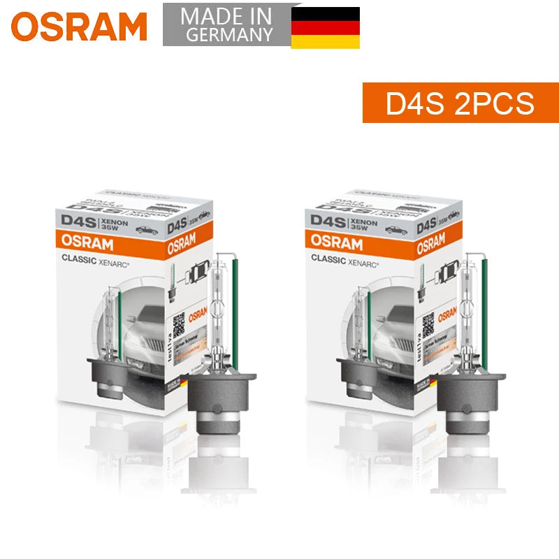 OSRAM Xenon HID CLASSIC D1S D2S D3S D4S lampade Standard 66140 66240 66340 66440 CLC Original Car Head Light 4200K Warm White Pair