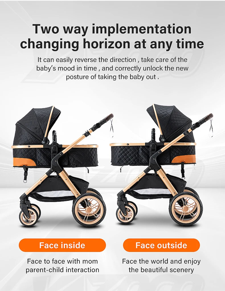 Passeggino 3 in 1 Passeggino multifunzionale Facile da viaggio pieghevole Seggiolino di sicurezza per carrozzina portatile Standard UE Spedizione gratuita