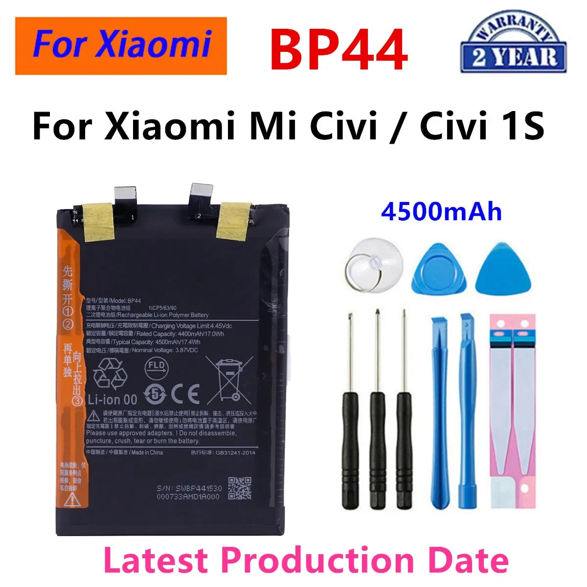 Batteria BP48 BP41 BP53 BP4K BP47 BP5E BP44 BP4C BP4H per Xiaomi Redmi Note 11T 12 Pro /K50 /K20 Pro/A5 /K70 Ultra