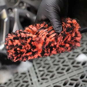 SPTA Set di 3 Spazzole Morbide in Microfibra per Cerchioni, 3 Misure a Scelta, per la Pulizia e il Lavaggio dei Cerchioni dell'Auto