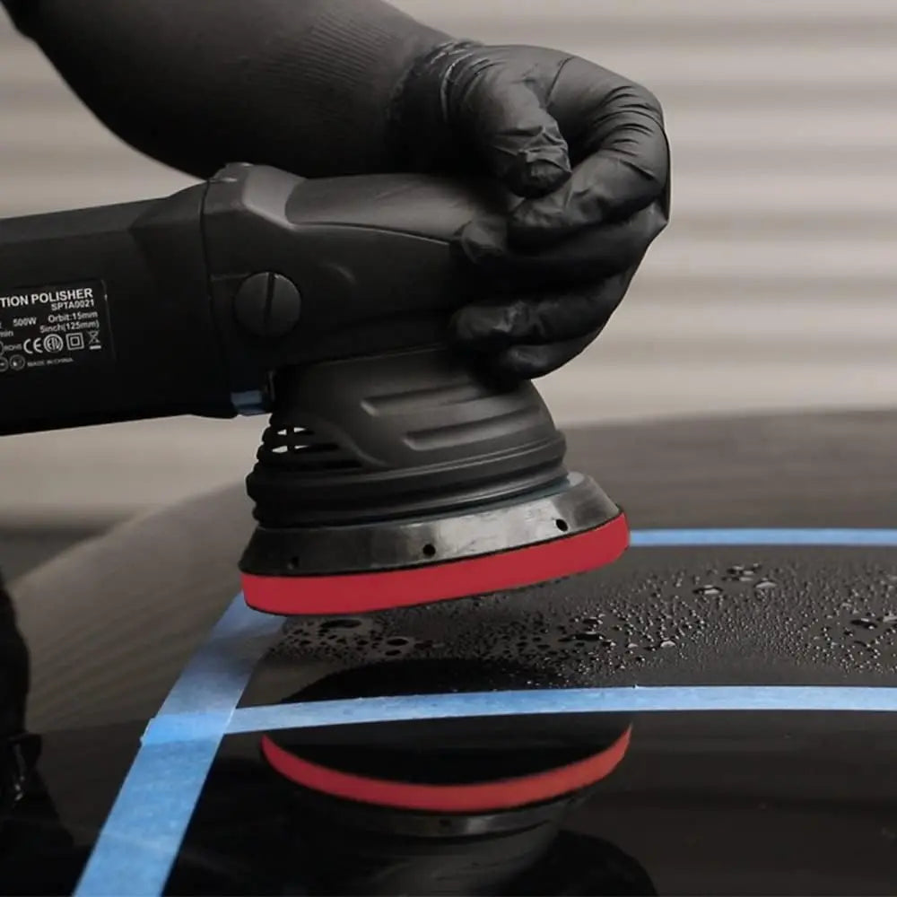 SPTA 1 Set di applicatori per clay bar di media durezza, 1 tampone impugnabile e 1 applicatore per clay bar, per lucidatrice rotativa DA per detailing auto