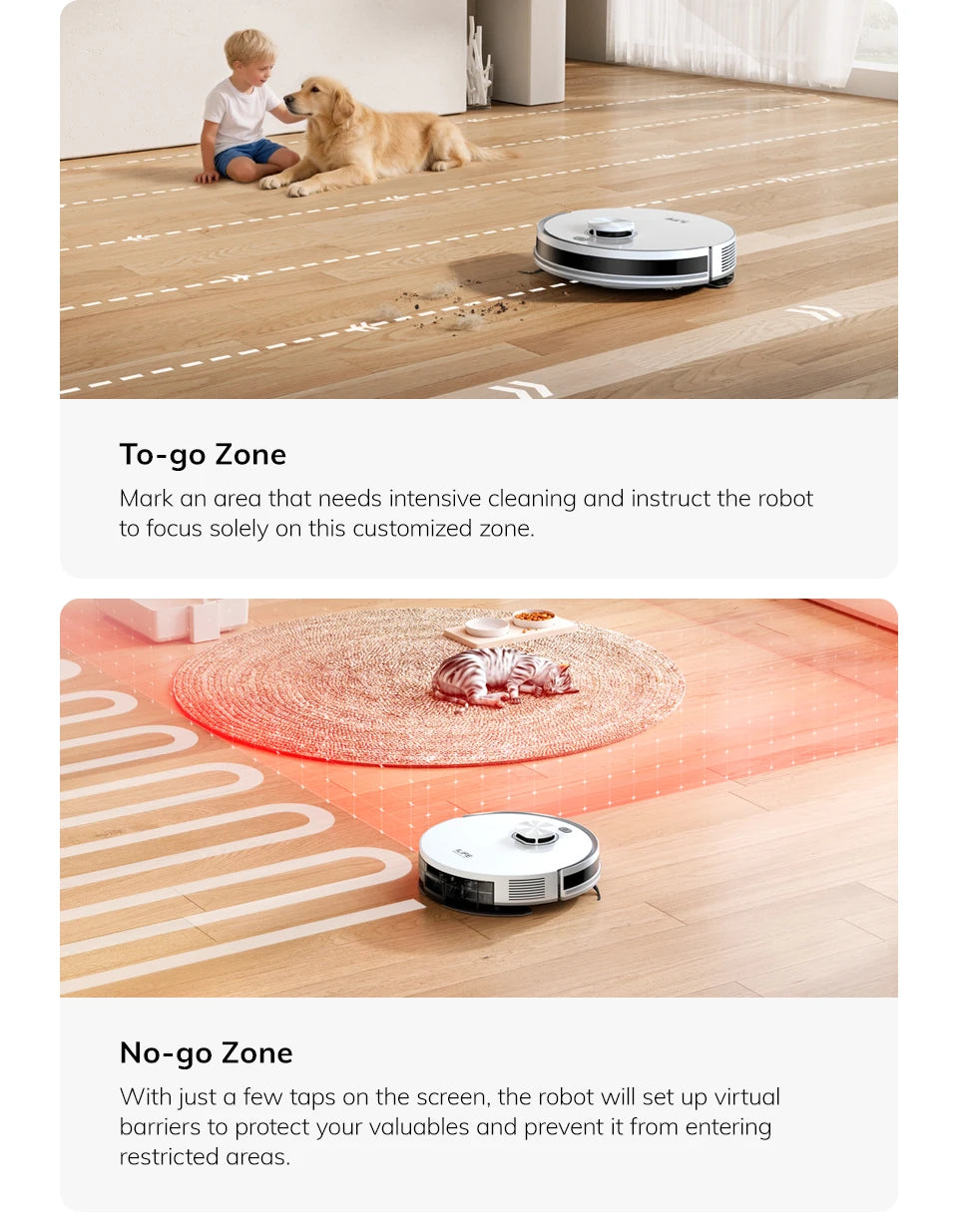 Robot Aspirapolvere ILIFE V30, Navigazione Laser, Aspirazione 10000Pa, Fino a 150 Minuti di Autonomia, Controllo APP, Pulizia Personalizzabile