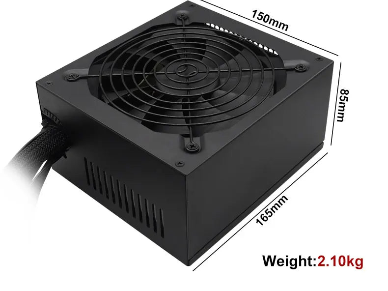 Alimentatore Gaming ATX 1000W 80 PLUS Gold, Non-Modulare, PFC Attivo 110‑230V, Ventola Ultra-Silenziosa da 130mm