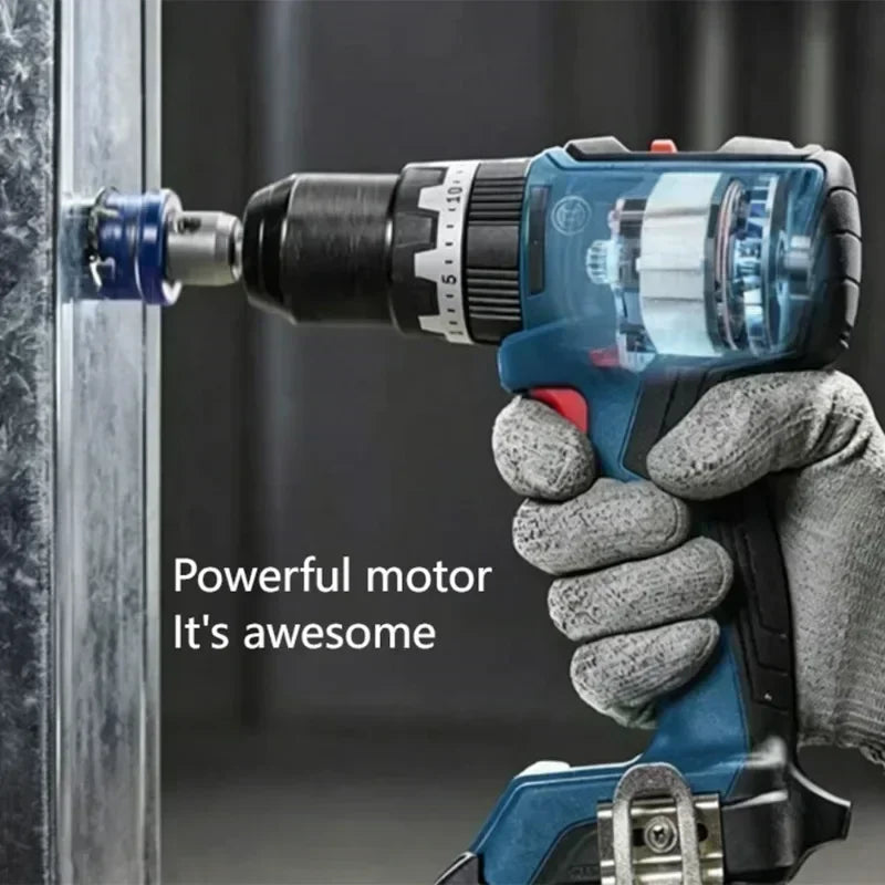 Trapano Cordless Bosch GSR 18V-65 Brushless, 18V 63Nm, Alta Coppia, Utensile per Operazioni in Spazi Ristretti, Funzione Anti-Rotazione Inversa, Utensile Elettrico