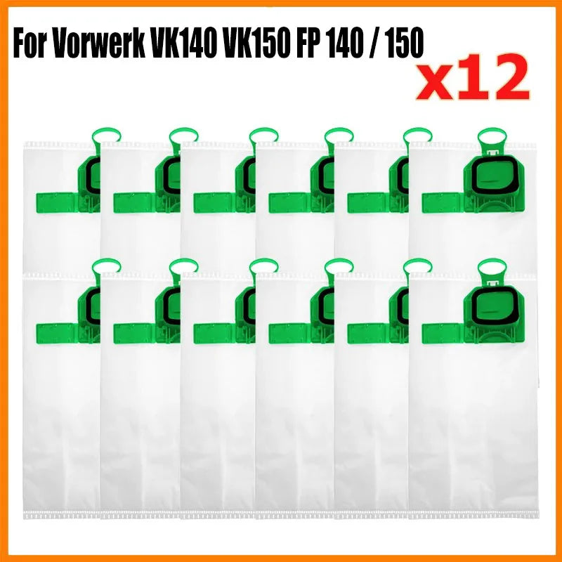 Kit di sostituzione del sacchetto per la polvere per Vorwerk VK140 VK150 FP 140/150 Aspirapolvere Filtro per la pulizia Sacchetto per la polvere Pezzi di ricambio Accessori