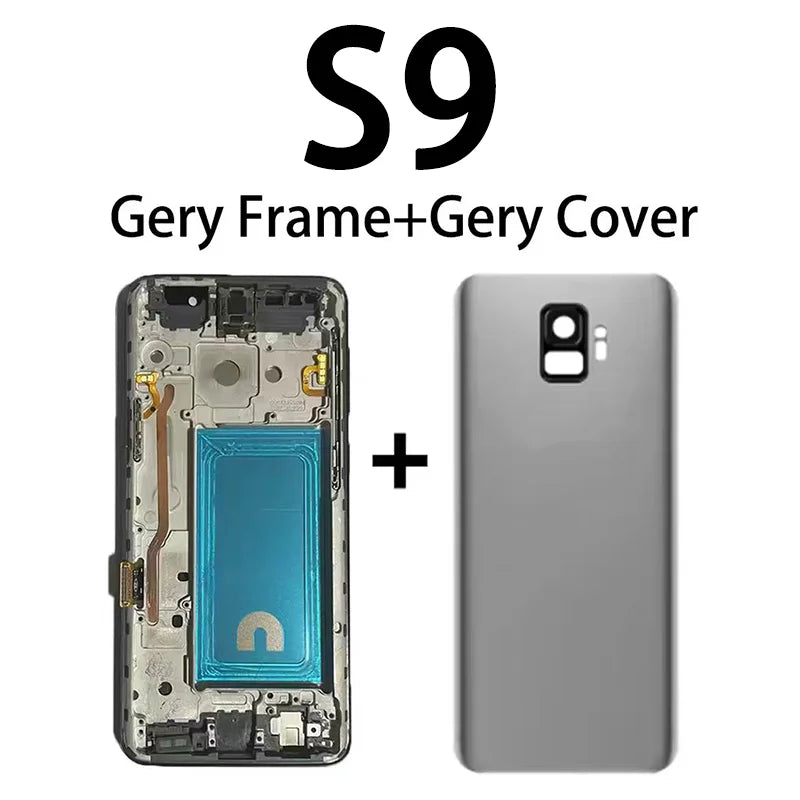 Display LCD touchscreen con telaio per Samsung S8 G950 G950F SM-G950FD e Samsung S9 G960 SM-G960F, nuovo e testato al 100%.
