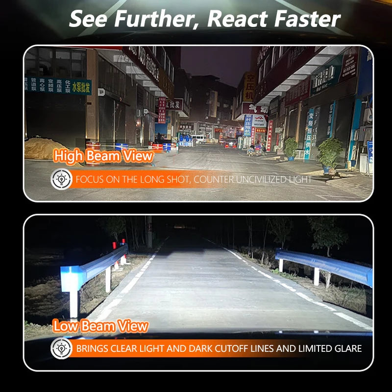 Lampade LED OSRAM H4 H7 H11 HIR2 HB3 LEDriving CF 2.0 Plus per Fari Auto, 80W 8000LM, Luminose H1 H8 H16 9005 9006 HB4, Luce Bianca 6000K