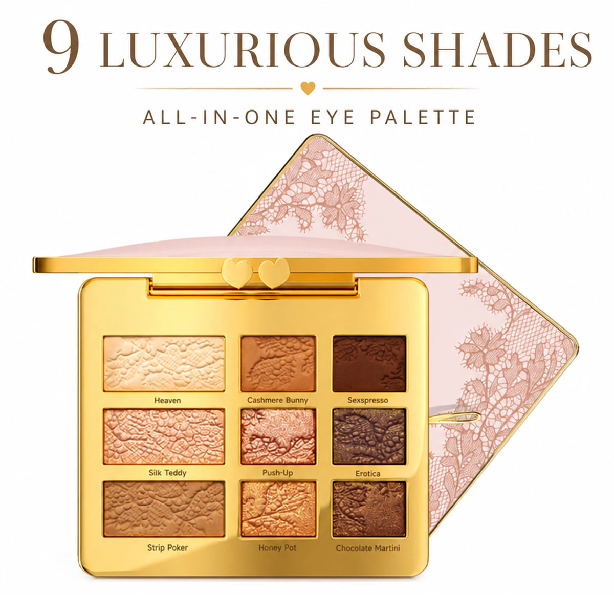 Palette di ombretti a 9 colori, tutto in uno, formato da viaggio, portatile, per il trucco quotidiano, con finiture shimmer e opache, per look da naturali a smoky, ideale come regalo.