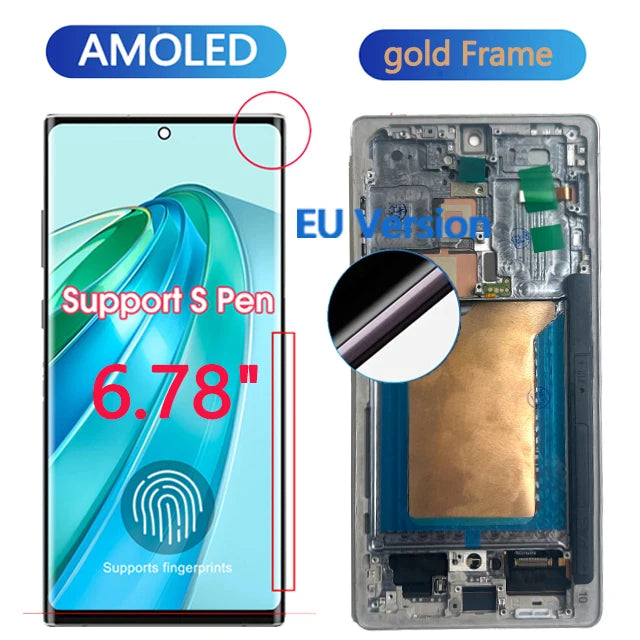 NUOVO Display AMOLED Per Samsung Galaxy S25 Ultra 5G Display LCD Touch Screen Digitizer Assembly Per Samsung S25 Ultra Display