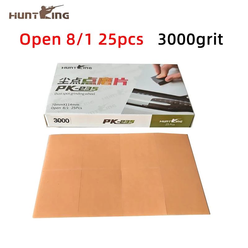 Abrasivi per rettifica fine HUNTING 1 Open 8 adesivi Carta vetrata - Strumento per lucidatura e lancio di macchie per auto di precisione