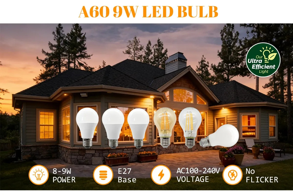 10 Lampadine LED E27 2200K 3000K 4000K 6000K AC100-240V Rosso Verde Illuminazione Colorata di Alta Qualità in Vetro PC per Arredamento Casa