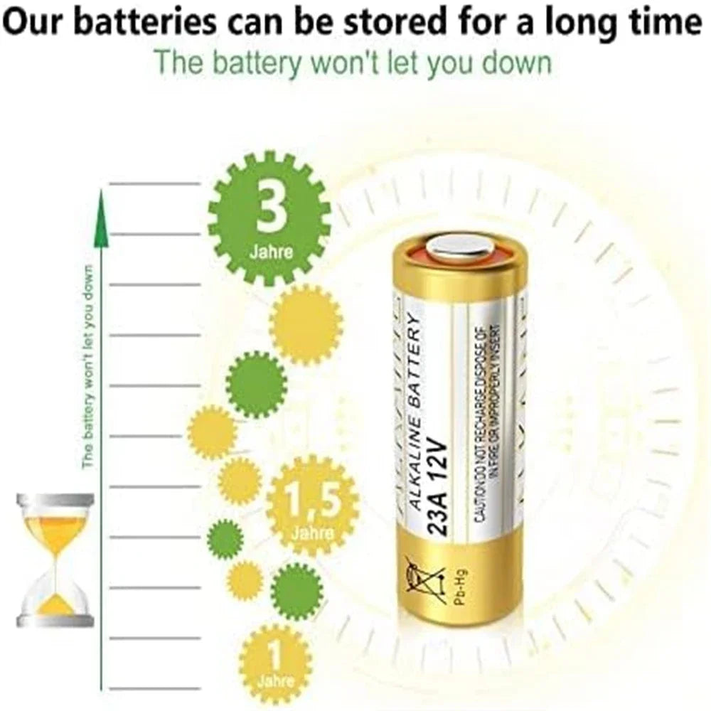 5-100PCS A23 23A 12V Batteria Alcalina 23GA A23S E23A EL12 MN21 V23GA GP23A MS21 LRV08 Per Campanello di Controllo Remoto Giocattolo Elettrico