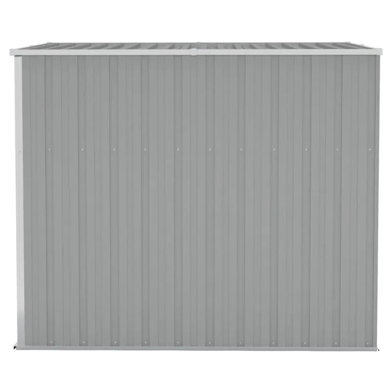 Casetta da giardino verde 126x97,5x177cm in acciaio zincato, ripostiglio esterno per attrezzi da giardinaggio