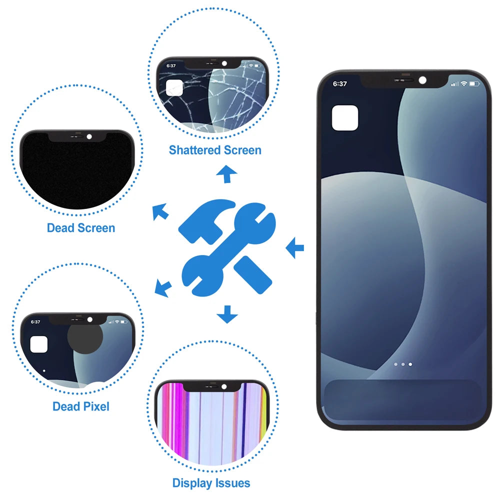 A2403 A2172 A2402 A2404 Testato al 100% Premium Lcd per IPhone 12 Nuovo Display Touch Screen Sostituzione Display di fabbrica con Touch 3D