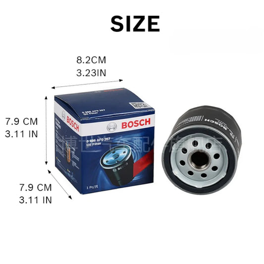 Filtro olio Bosch AF0267 adatto per VW Golf (Sportsvan, VII Variant, VIII) Passat Polo Tiguan, per Ford Fiesta【OE:04E115561B】